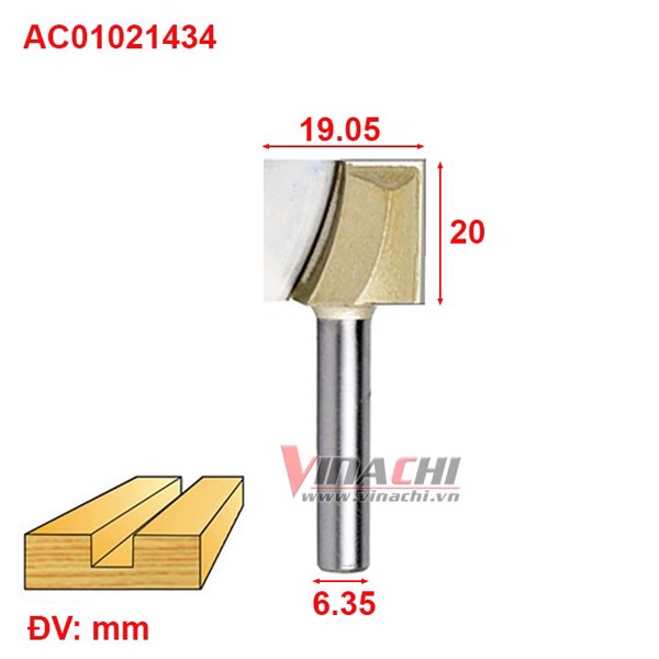 Mui lay nen ngan AC0102 cot 6.35