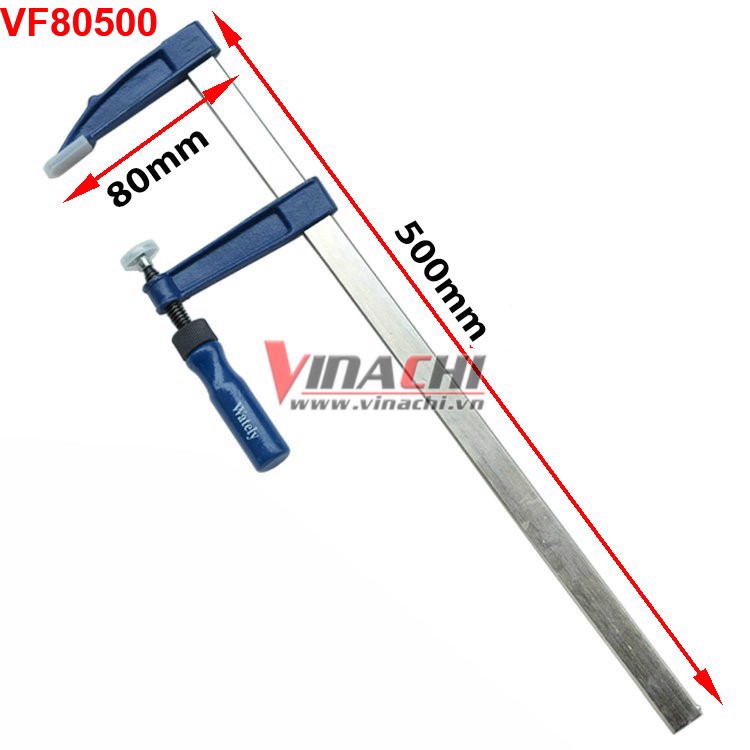 Vam F tay quay - 80x500mm - Kiểu 2 Vam F tay quay kieu 2