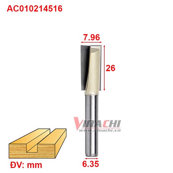 Mui lay nen ngan AC0102 cot 6.35