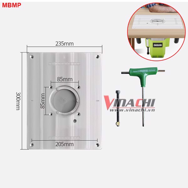 Mặt bàn máy phay cốt 12.7mm