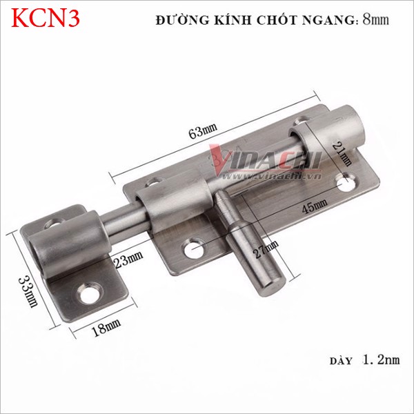 khóa chốt ngang 3in