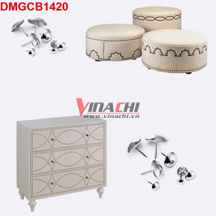 Dinh mu gia co bac - 14 x 20mm