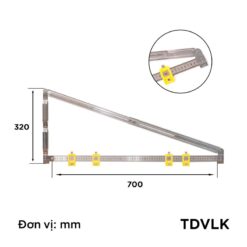 Kích thước chi tiết thước định vị lỗ khoan